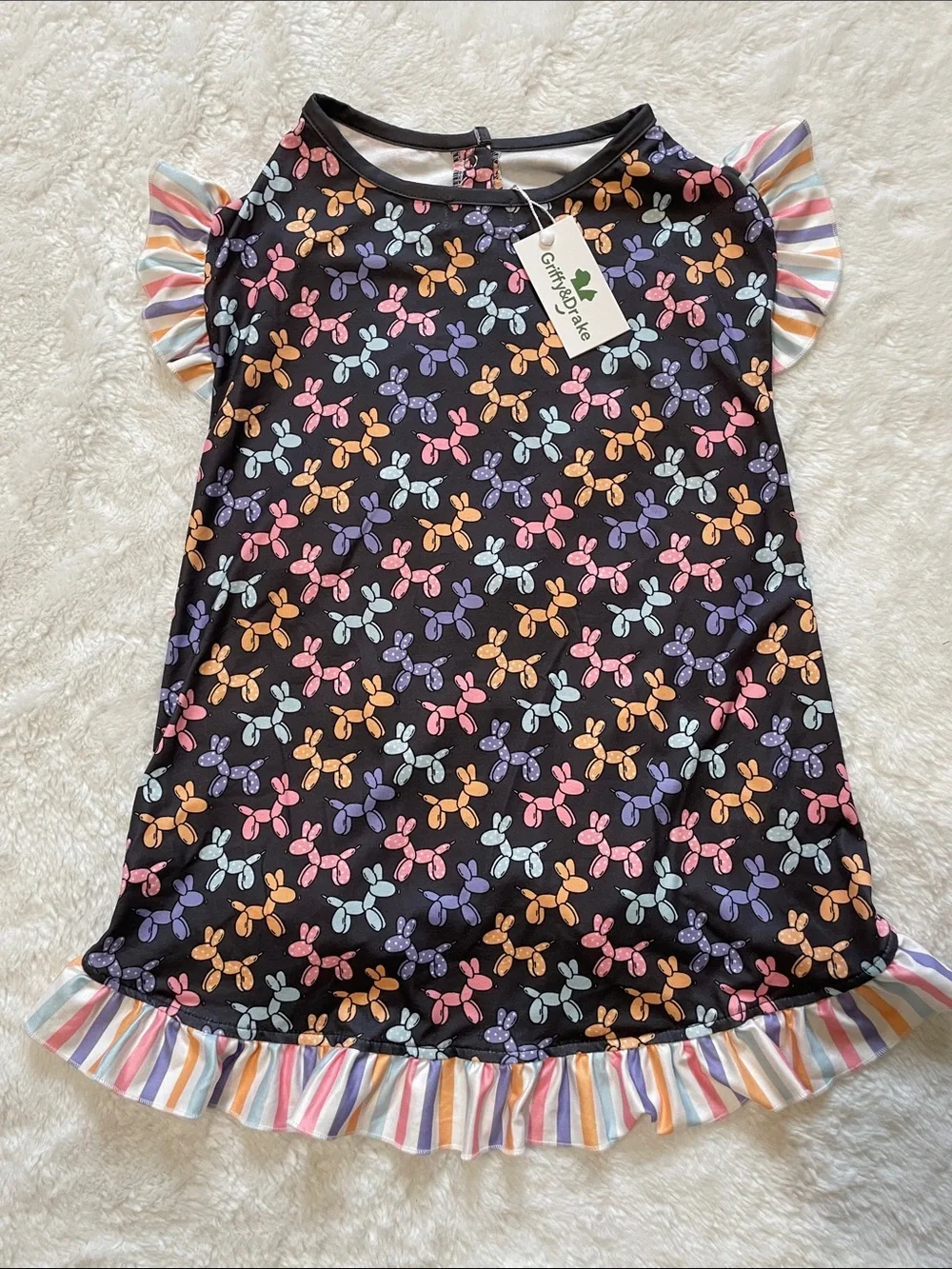 Pet Boutique Ruffle Shirt with Balloon Animals